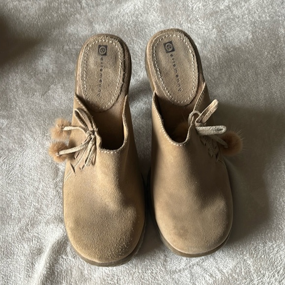 Women’s ellemenno leather slide on high heal. Size 8.5 - Picture 2 of 10